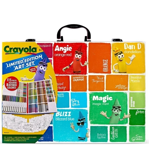 NIP Limited Edition Crayola 115 Pc Set- Colorful Creativity In A Travel Case - Picture 2 of 3